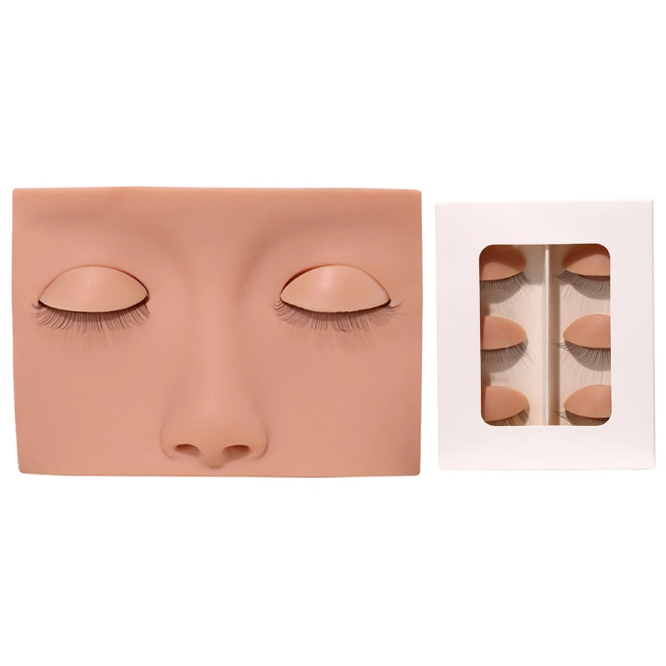 Lashprofessor Mannequin Head For Eyelash Extension With Practice Silicone Mannequin Head Lashes Extension Cosmetic Model Supplie