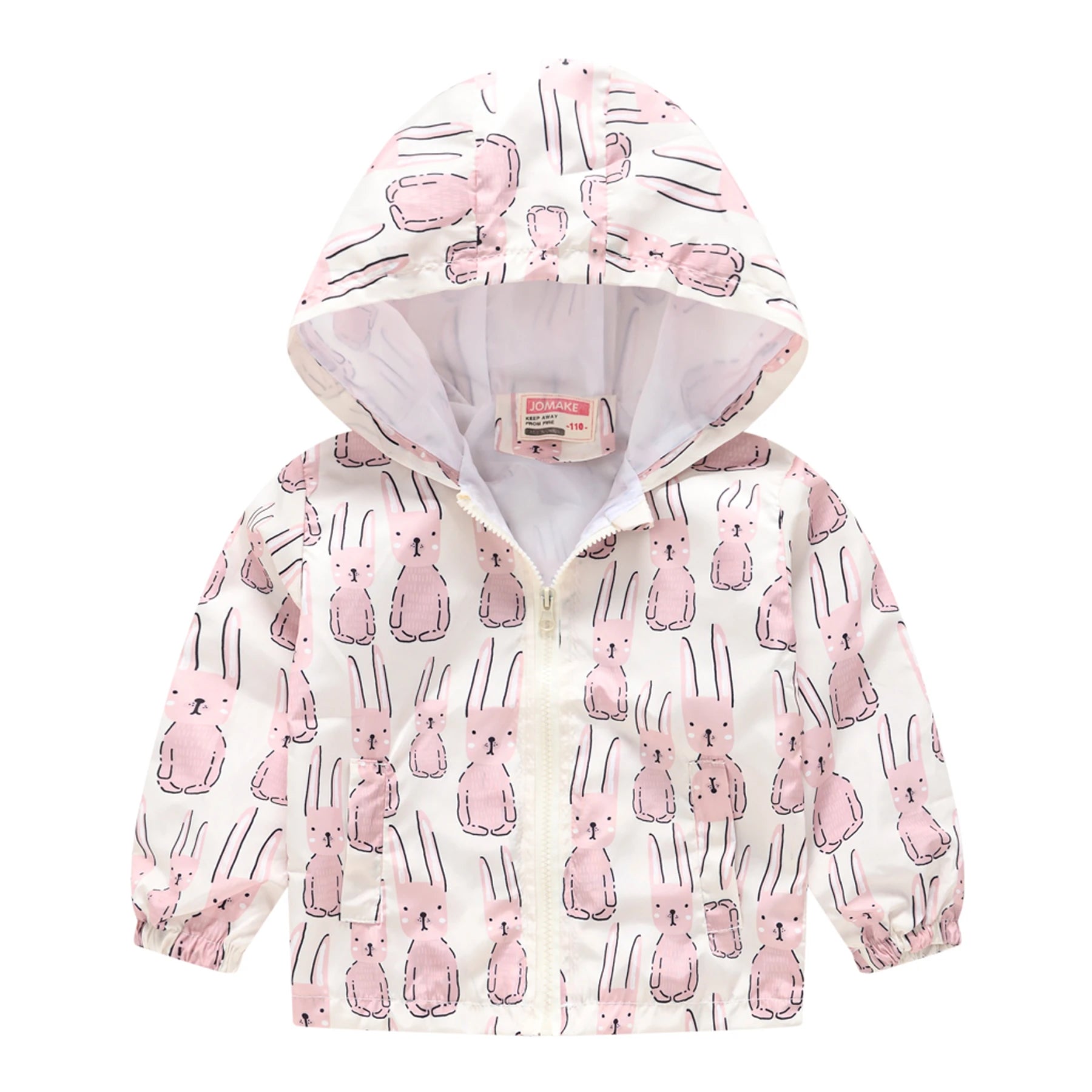 New autumn style girls 1-7 years old fashionable multi-color lightweight hooded short jacket jacket