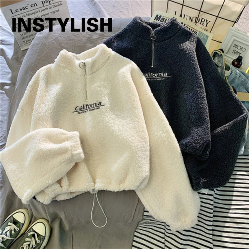 Women’s Cropped Fleece Hoodie