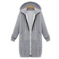 Women’s Oversized Hooded Sweatshirt Jacket