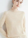 AOSSVIAO Casual Mock-Neck Sweater