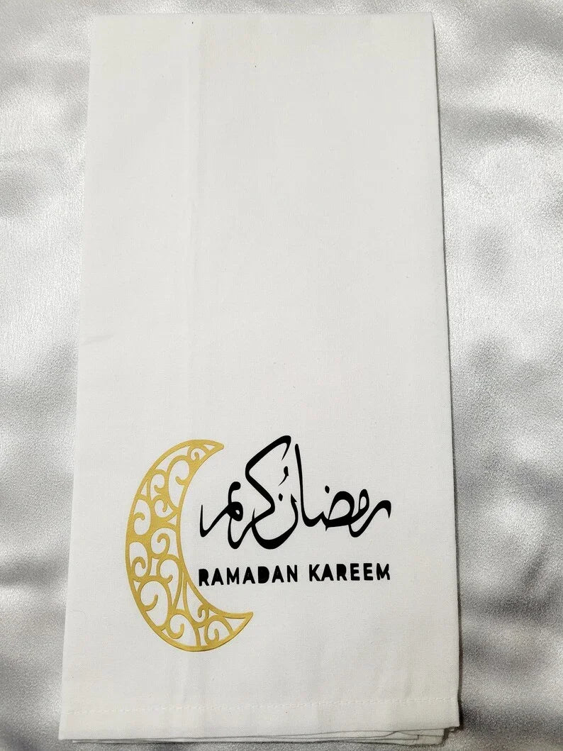 2026 Ramadan Apron and Towels Ramzan Eid Islamic gift Decoration Mubarak Umrah Omra Ramadan Muslim Home iftar Kitchen Decor