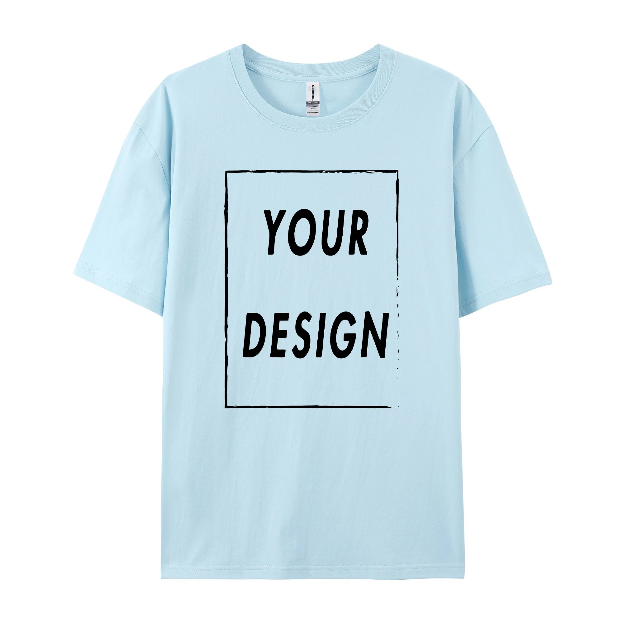 180g Custom Women Men Customised Printed 100% Cotton Short Sleeve Your Logo Photo Brand Text Tee Personalize Graphic Clothing