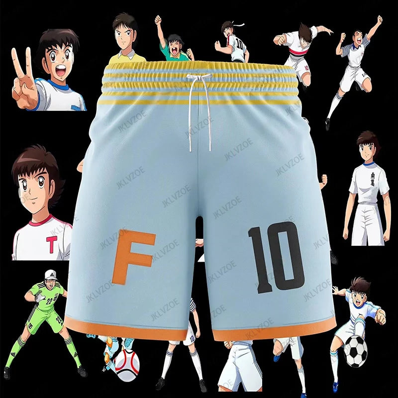 New Arriavl Summer Captain Tsubasa School Nansheng Olive And Benji Football Beach Short Pants Fitness Sports Kids/Adult Shorts