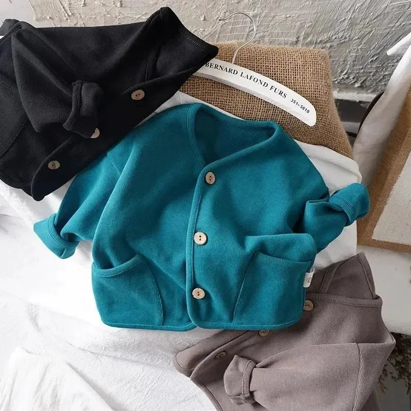 Children’s Loose Long Sleeve Cardigan
