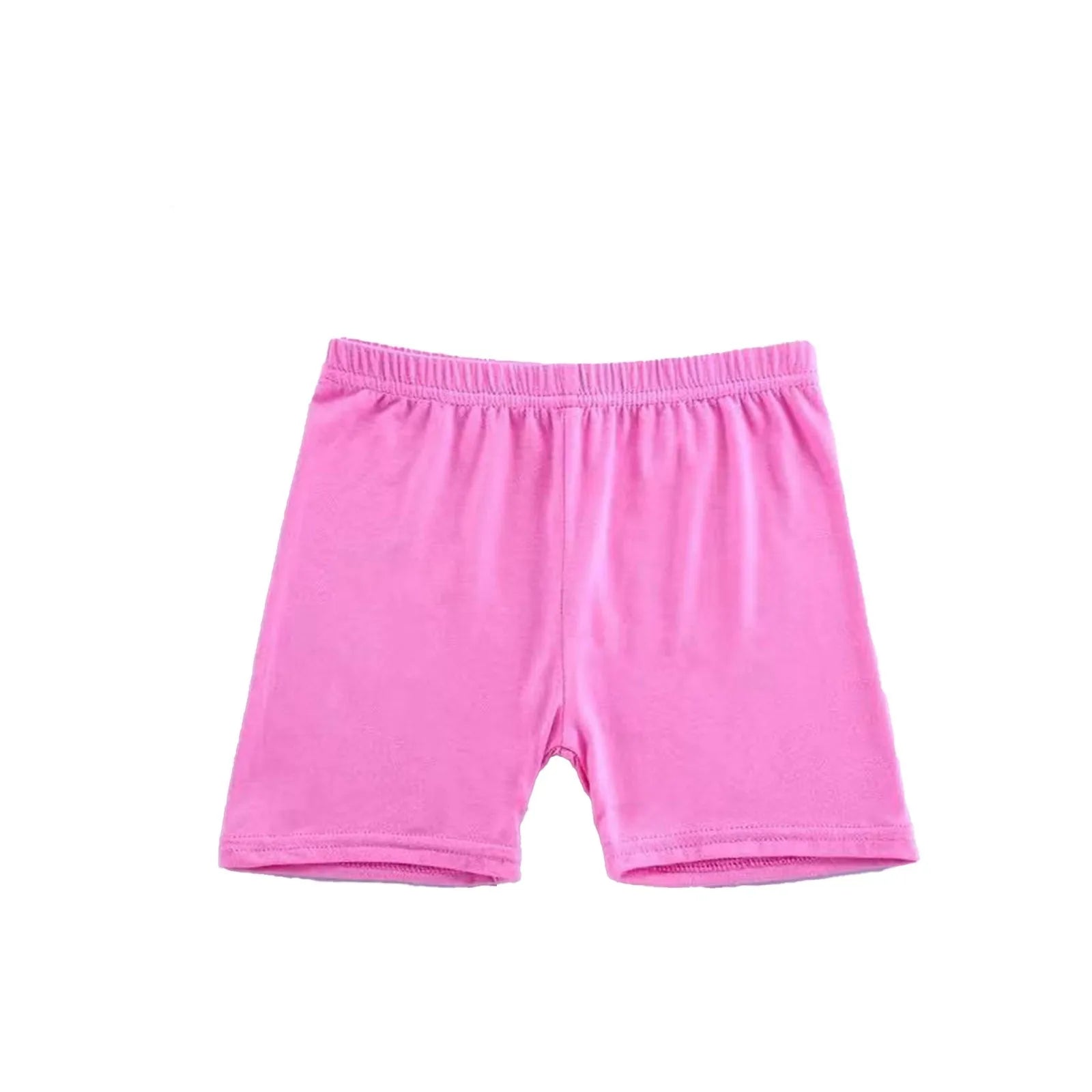 Girls Summer Safety Leggings Cycling Pants Children Anti-emptied Stretch Solid Color Mid-rise Yoga Dancing Shorts 1PC