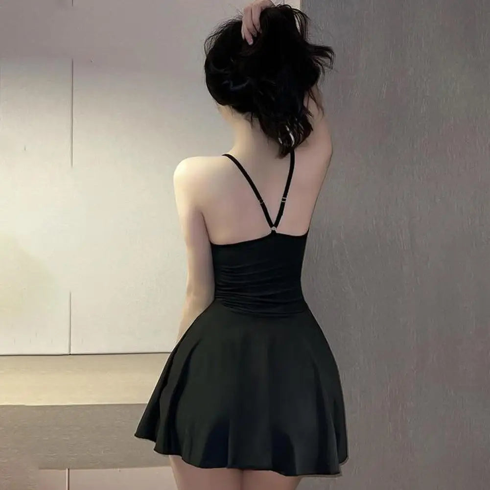 Sexy Pleated Micro Mini Dress for Women