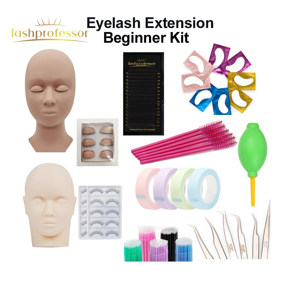Lashprofessor Mannequin Head For Eyelash Extension With Practice Silicone Mannequin Head Lashes Extension Cosmetic Model Supplie