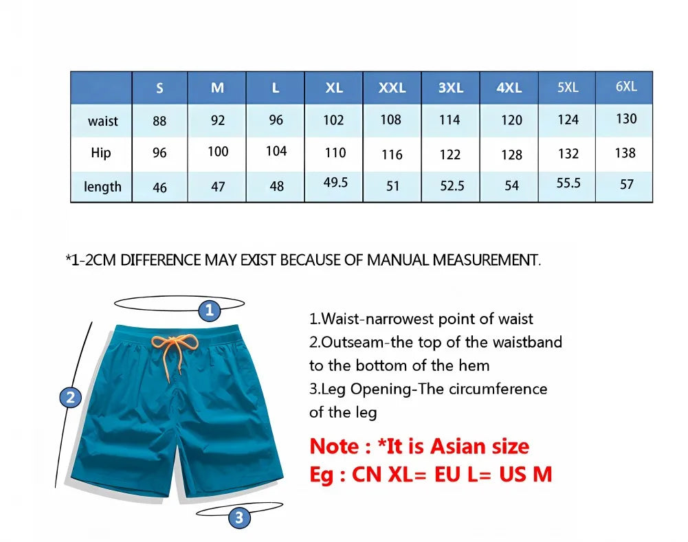 Elastic Waist Jogging Shorts Swim Trunks Board Shorts Summer New Beach Shorts With Hand 3D Print Y2k Shorts For Men