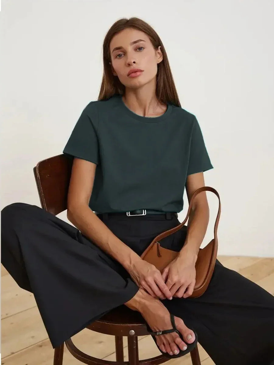 Bornladies Summer 100% Cotton Women's T-shirt