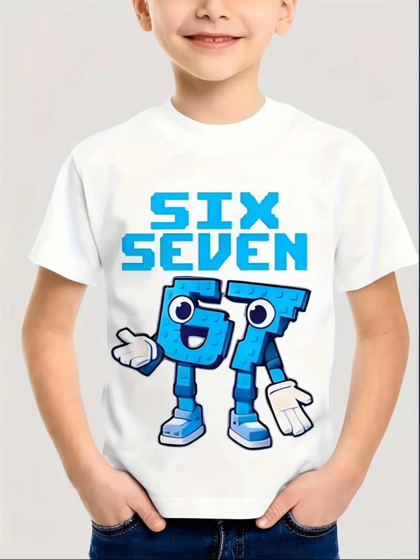 Funny Six Seven Italian Brain rot T-Shirt Boy/Girl Summer T shirt