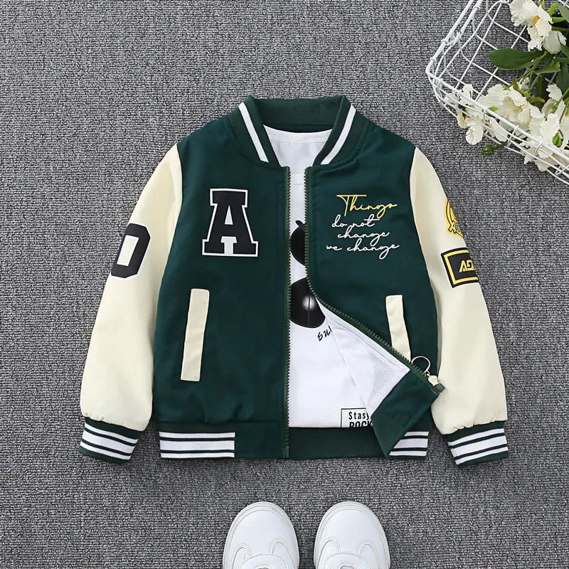 Baby Boys Spring Autumn Windbreaker