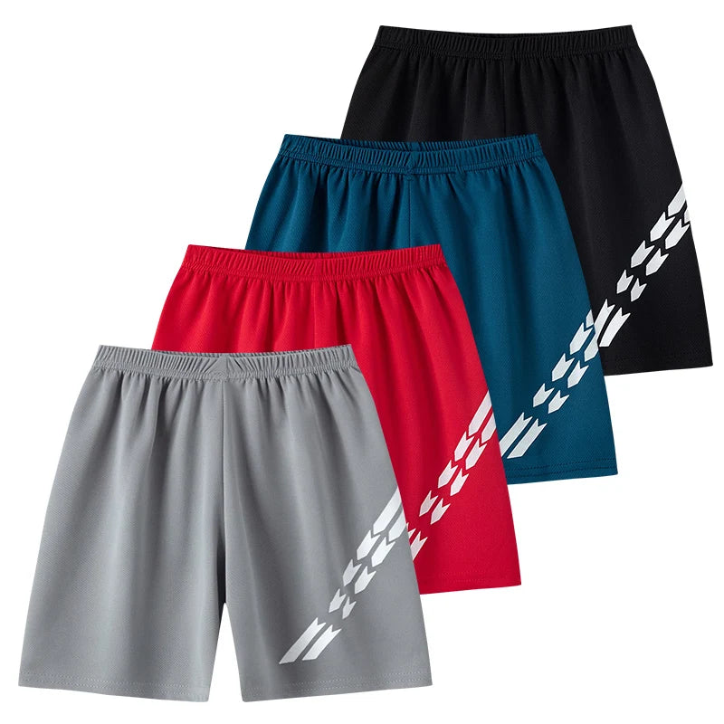 2/4-pcs Summer Children's Multi-color Combination Quick Drying Sports Suit Boys And Girls Short Sleeved T-shirt Versatile Shorts