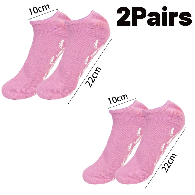 Reusable Silicone Moisturizing Mask Socks Exfoliating Anti Crack Protective Gloves Dry Dead Skin Remover Tools Hand Foot Care