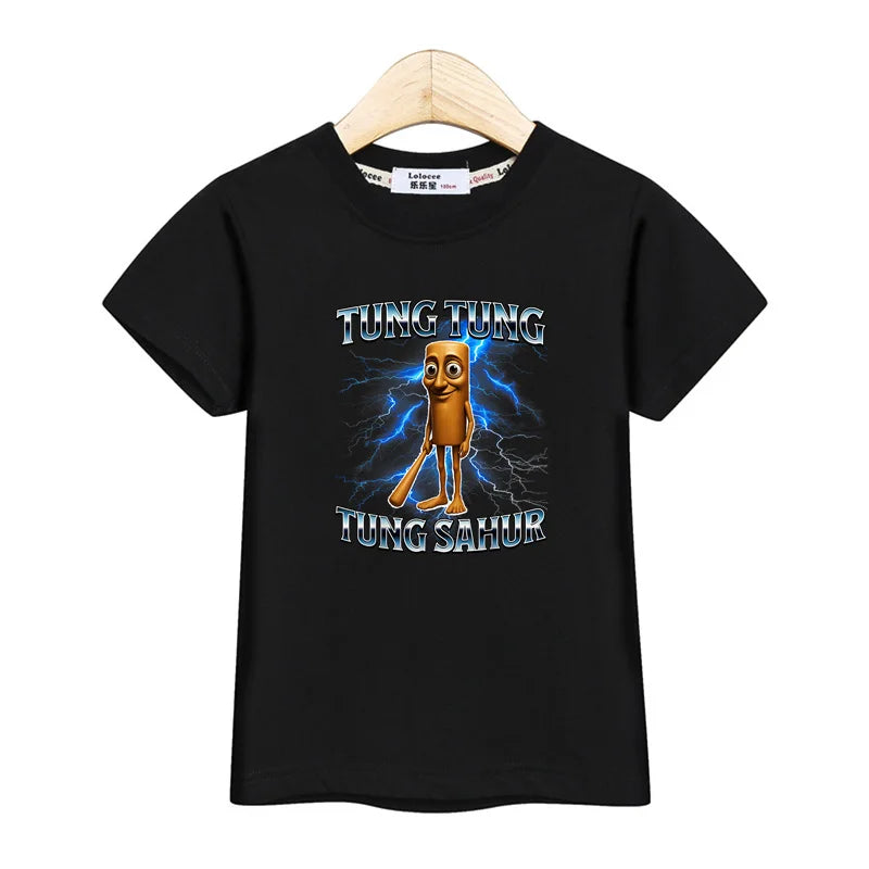 Children Summer Shirt Italian Brainrot Cartoon