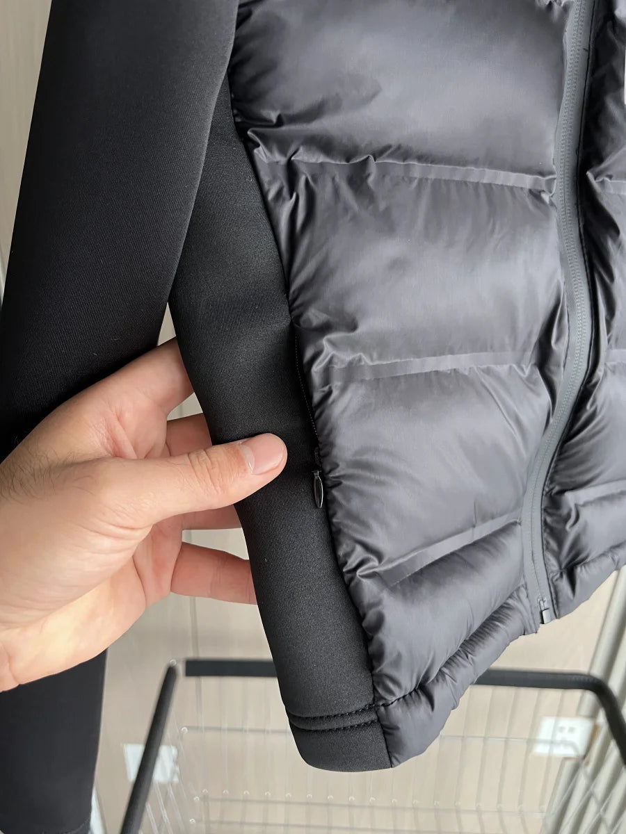 New Arrival  Women's Lightweight Warm Down Jacket with Long Sleeves and Zippered Hooded Sports Coat 4391742