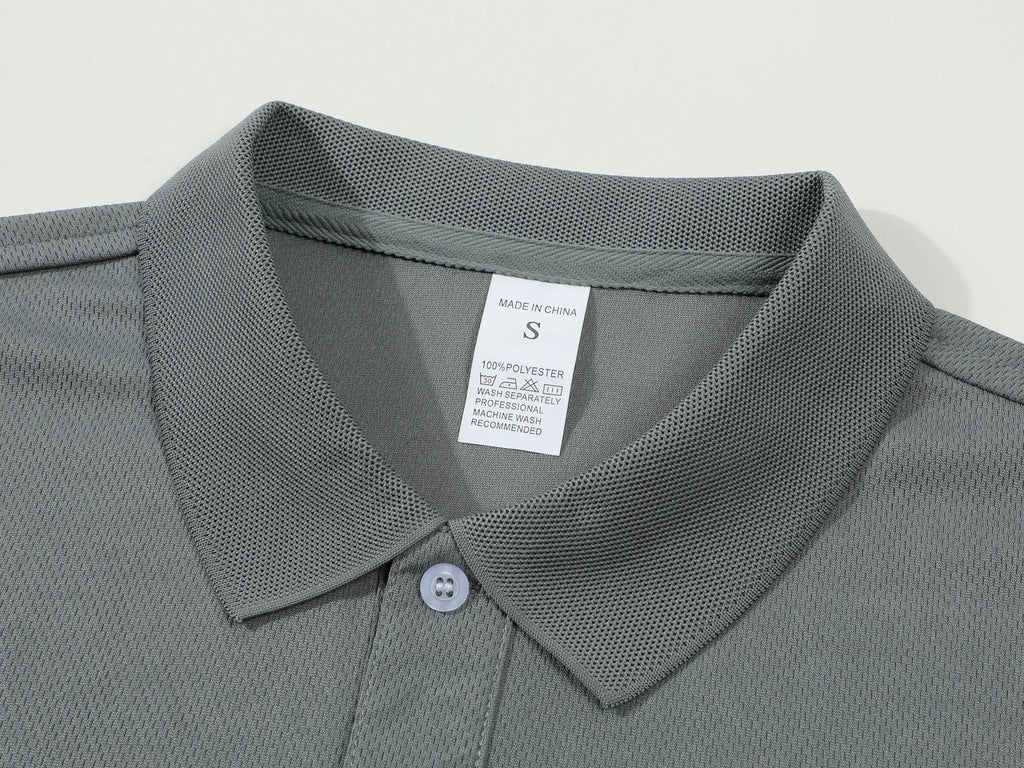 2025 Hot selling men's summer leisure breathable comfortable Polo shirt men's solid color high-quality imitation cotton short-sl