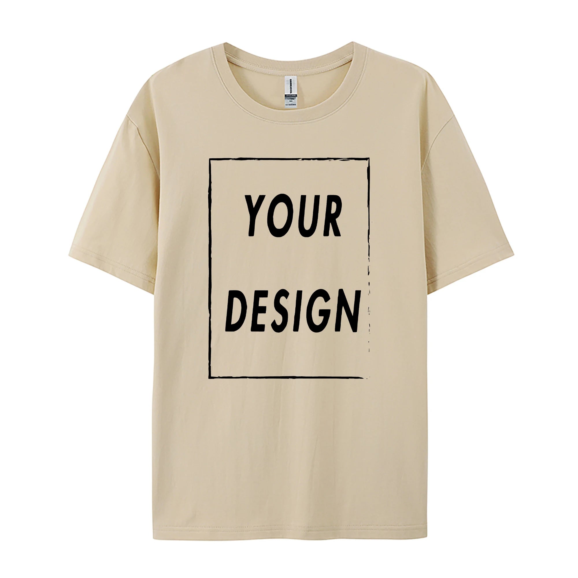 180g Custom Women Men Customised Printed 100% Cotton Short Sleeve Your Logo Photo Brand Text Tee Personalize Graphic Clothing