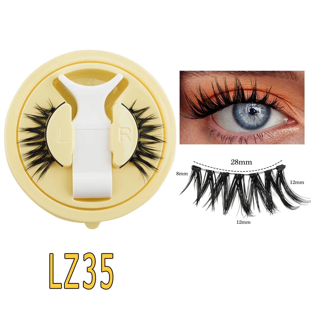 3D Magnetic False Eyelashes Tweezer Set Reusable Natural Eyelashes Mink False Lash Professional Eyelash Extension Makeup Tool