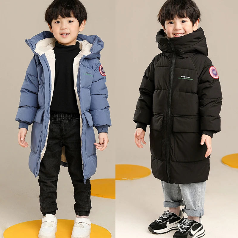 Autumn Winter Boys Hooded Coat (2–10Y)