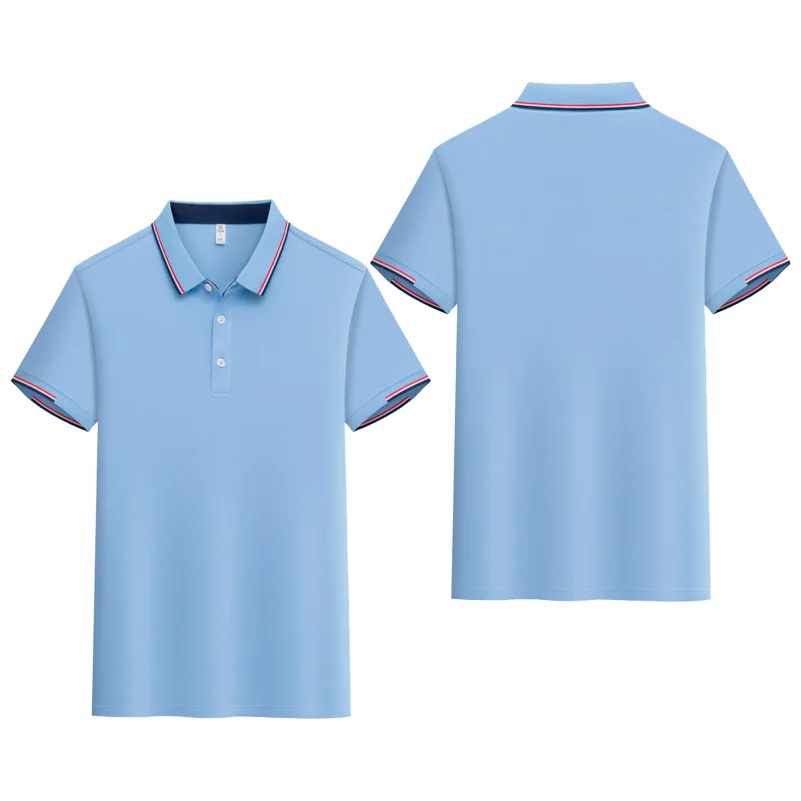 Summer New Polo Shirt Stritching Men's Cool And Breathable Shorts Sleeve Polo S-4XL Men Tee Shirt Casual Sweat-absorbing Top