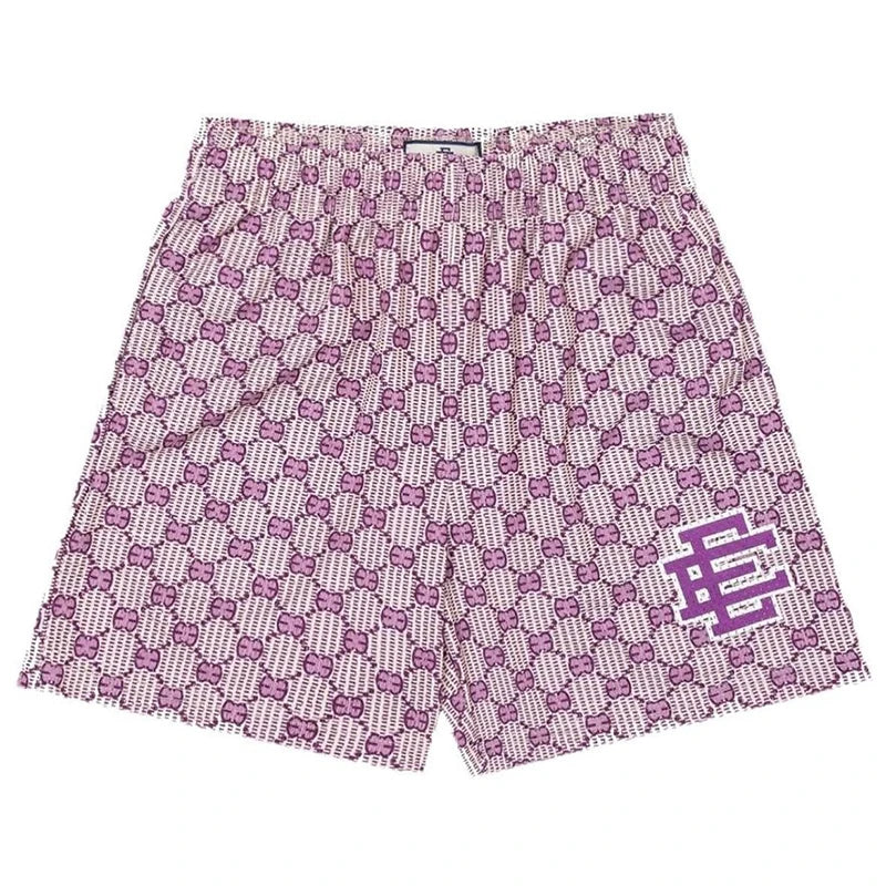 Summer Eric Emanuel EE Basic Mesh Short Classic Floral Printed Gym Shorts Men's Gym Basketball Sports Beach Men Shorts
