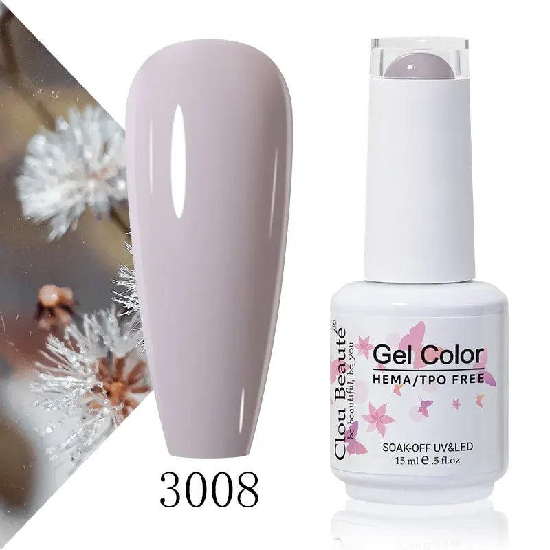 Clou Beaute 56 Colors Gel Nail Polish Pastal Pink Green Lavender UV Nail Gel Soak Off UV Varnish Macaron Gel Paint 15ml Nail Art