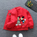 Spring Baby Boys Girls Coats Cartoon Mickey Mouse Hoodies Jacket For 1-6 Years Kids Sweatshirts Children Windbreaker Outerwear