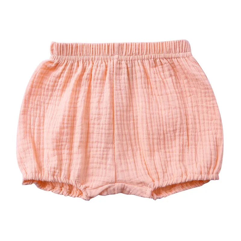 Summer Solid Color Baby Bloomers 0-4T Toddler Kids Cotton Shorts Newborn Boys Girls Briefs Affordable Children's Clothing