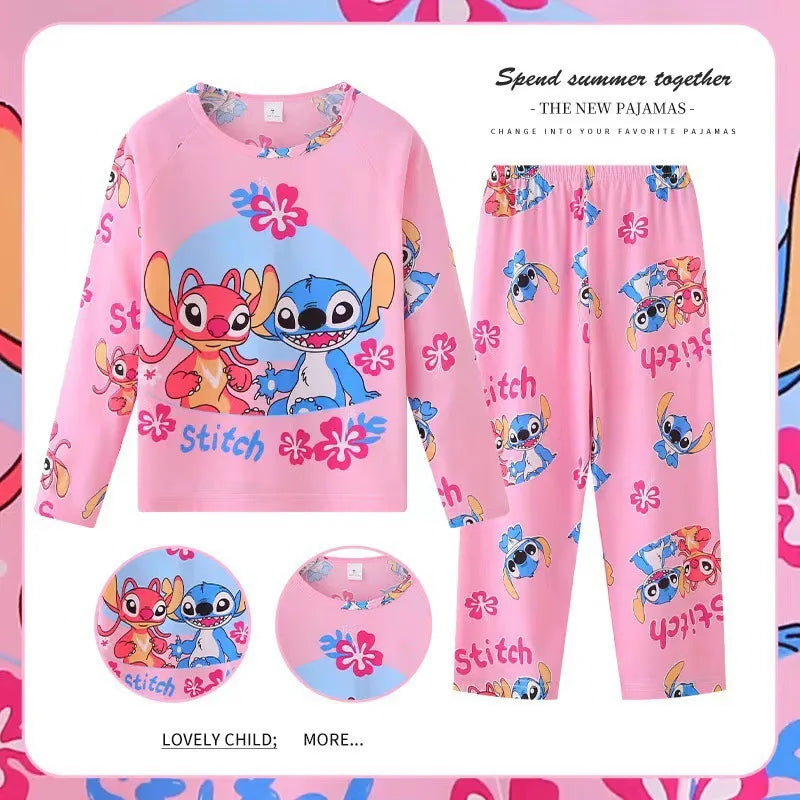 Full Sleeve Boys Stitch Pajama Sets Soft and Comfortable Baby Pajamas Kids Pyjamas Children's Sleepwear Loungewear for 2 to 14Yr