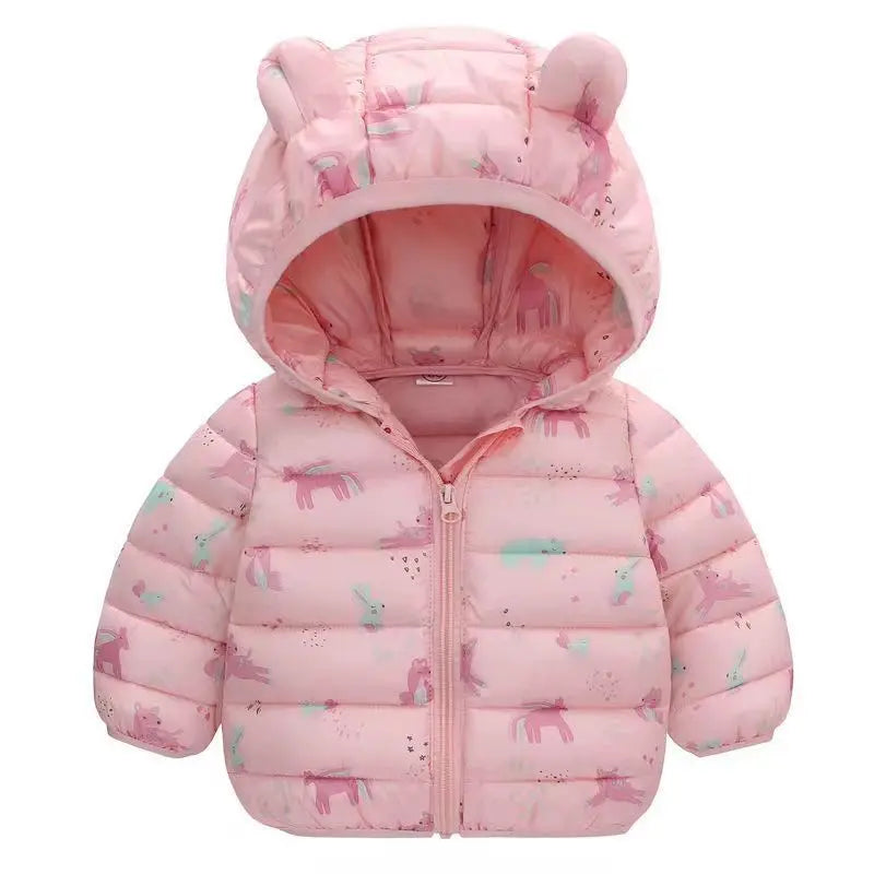 Kids Long Down Winter Jacket