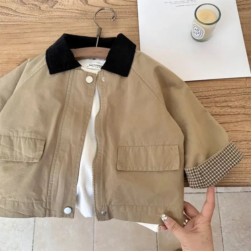Kids Simple Style Windbreaker