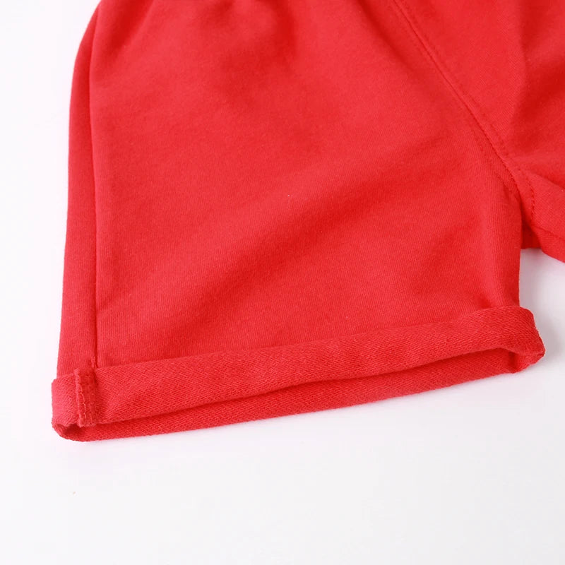 Toddler Boy Teenage Girl Shorts Cotton Kids Sport 0 to 1 2 3 4 5 6 Years Summer Black White Running Shorts for Children Clothing