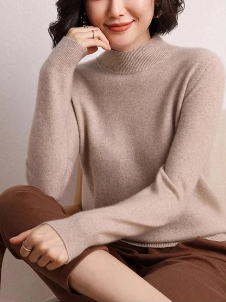 Women’s Slim Turtleneck Knit Sweater