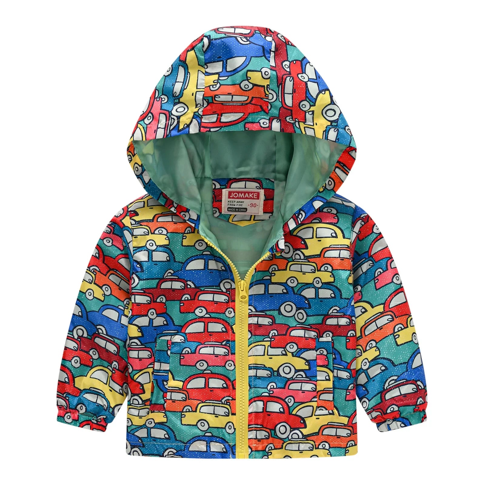 Spring Cartoon Dinosaur Jacket for Boys & Girls Zipper Windbreaker Outerwear Kids Children's Coats 1-7 Years