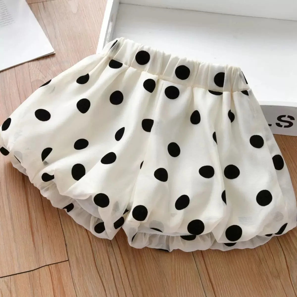MILANCEL New Summer Girls Shorts Kids Cute Big Dots Bloomer Children Casual Pants