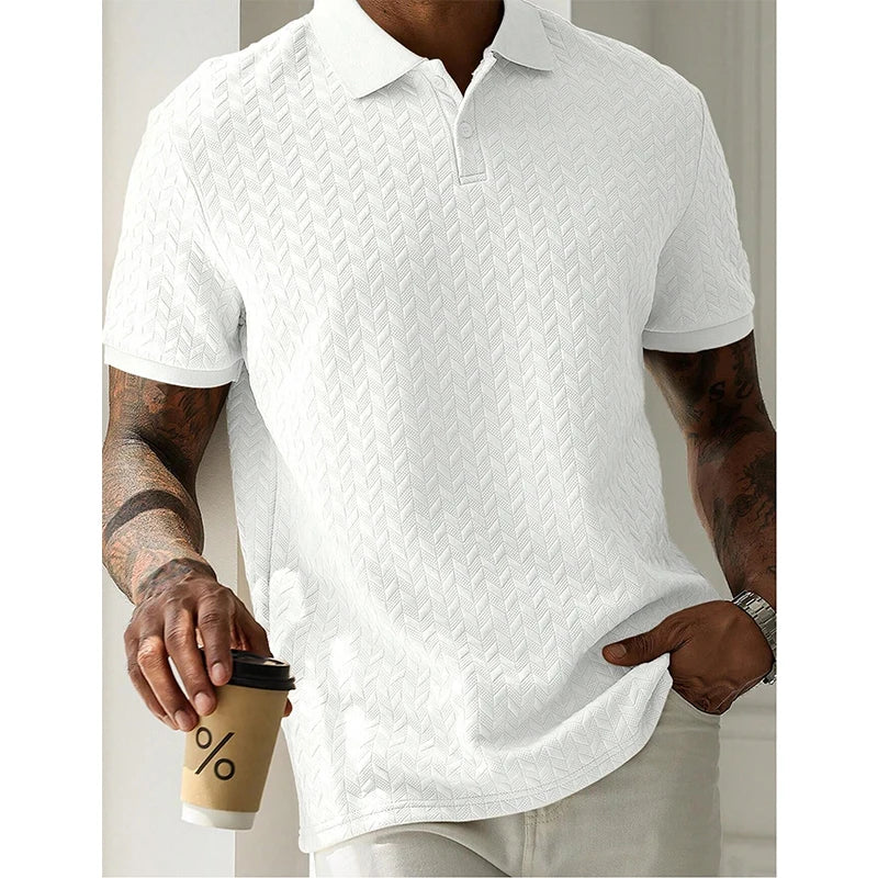 Mens Polo Shirt Summer Short Sleeve Male Polos Streetwear Man Tops Solid Color Poloshirt Brand Breathable Male Polo Shirts Men