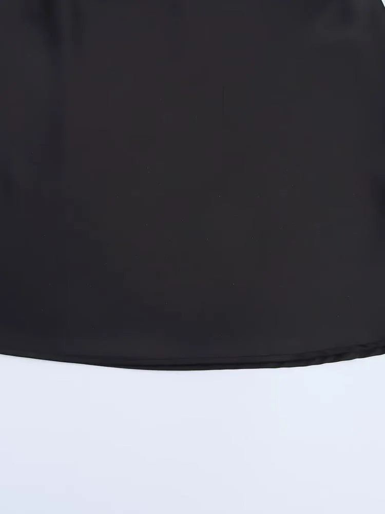 2025 Women Summer Halter Mini Dress Fashion Sexy Satin Backless Solid Female Elegant Street Party Dresses Clothing