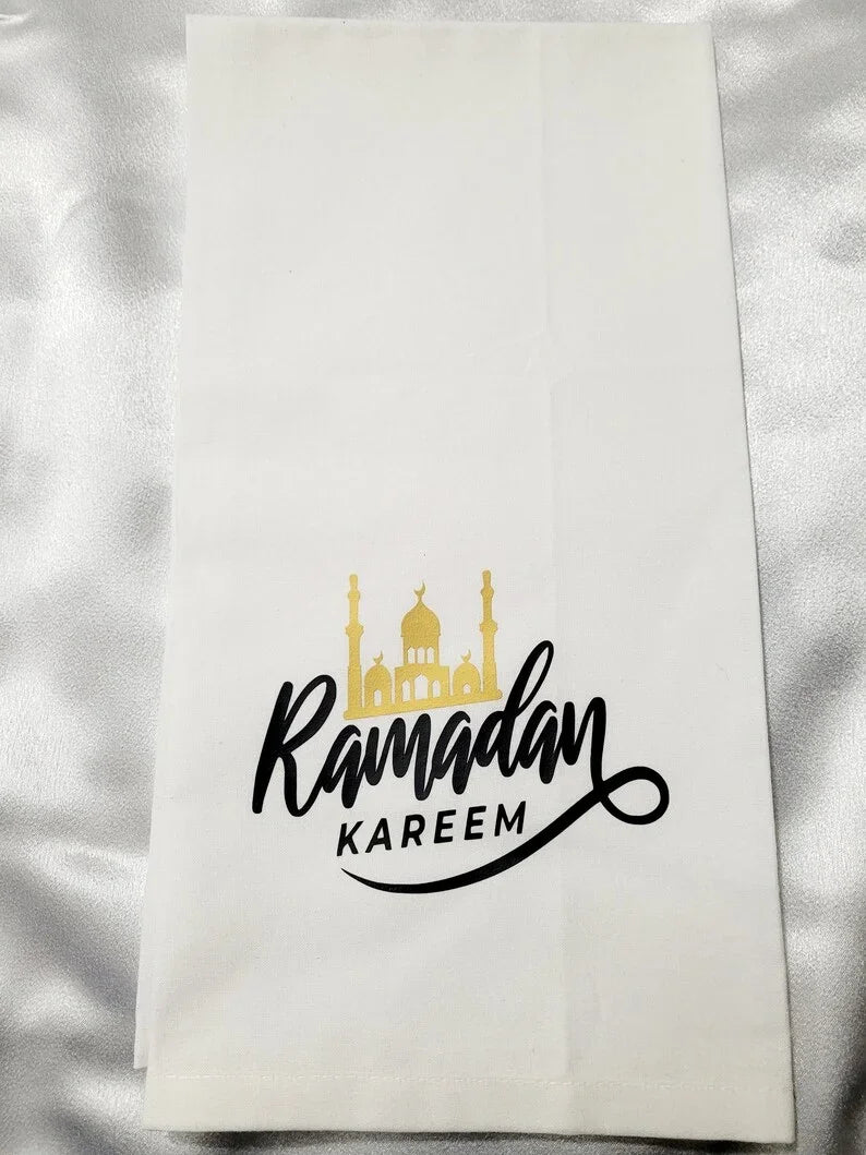 2026 Ramadan Apron and Towels Ramzan Eid Islamic gift Decoration Mubarak Umrah Omra Ramadan Muslim Home iftar Kitchen Decor