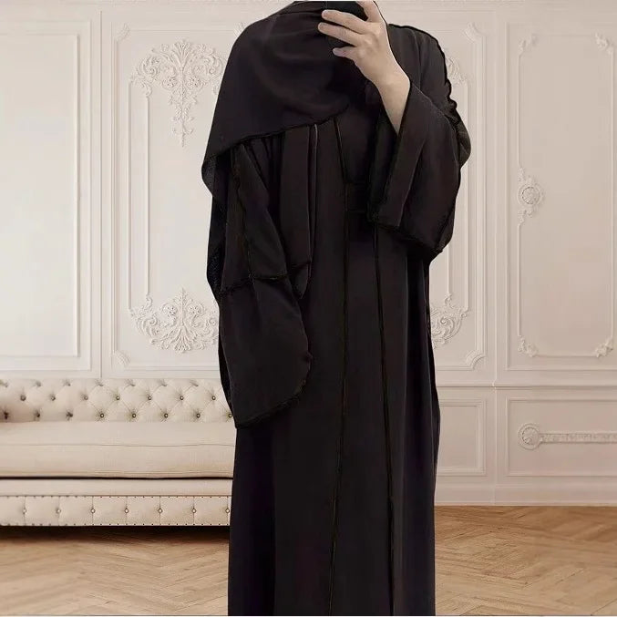 Fashionable Muslim Women's Dubai Robe Outerwear Long Dress Arab Style Clothing Cross-Border Middle East Women's Fashion