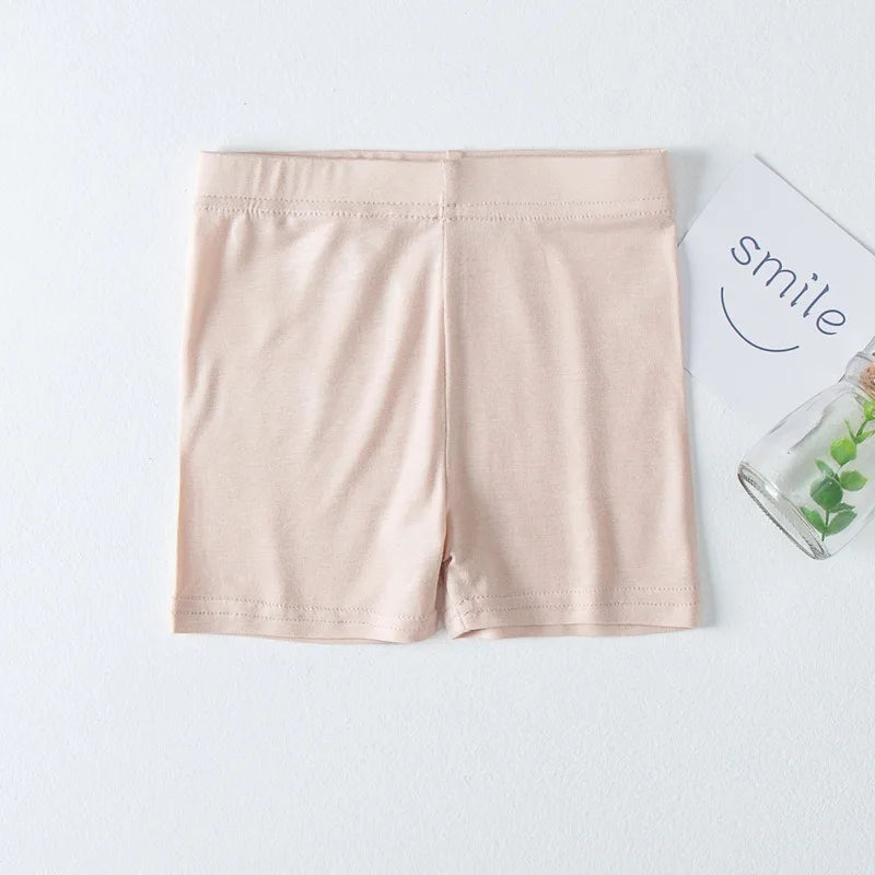 Girls' Safety Shorts Summer Thin Modal Anti-Peek Underwear Kids Ice Silk Lining Pants
