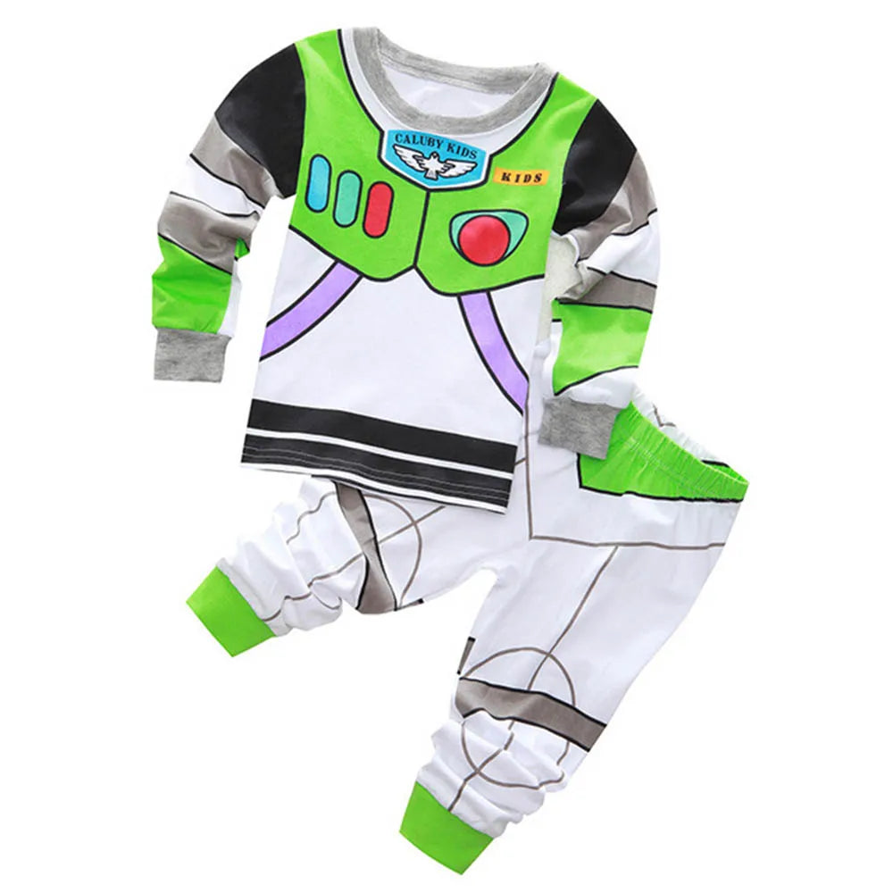 Little Boys Clothing Pajamas Sets Toddler Girl Sleepwear Cotton Pijama Kids Pyjama Long Sleeve Two Pieces Set 2 to 3 5 6 7 Years