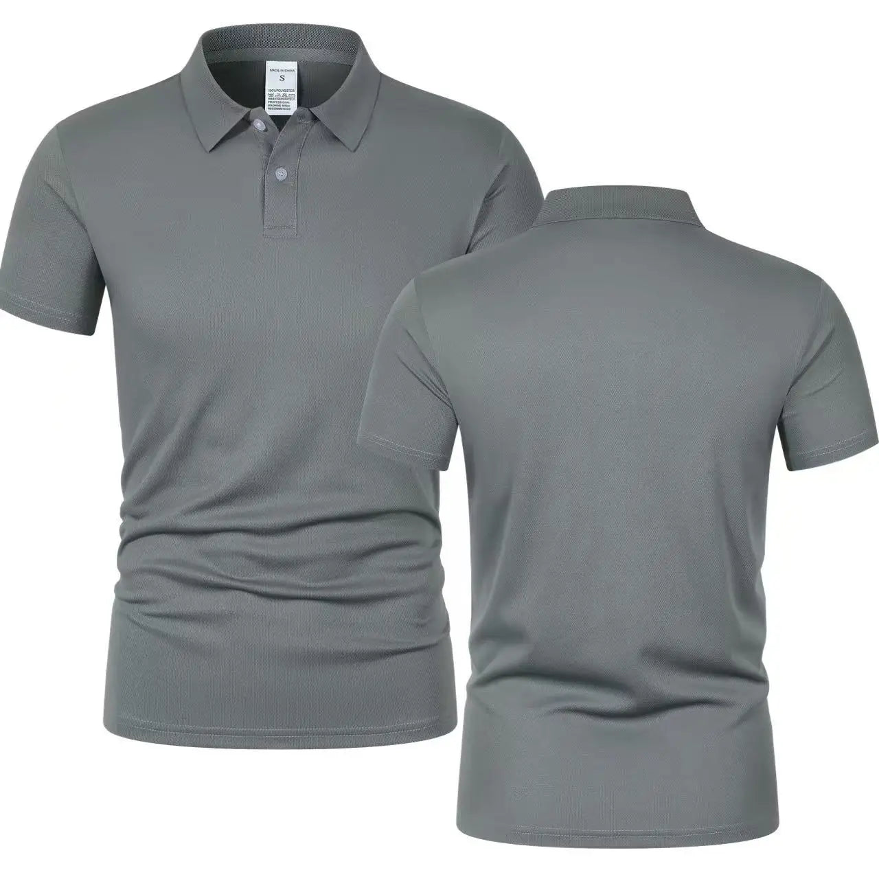 2025 Hot selling men's summer leisure breathable comfortable Polo shirt men's solid color high-quality imitation cotton short-sl