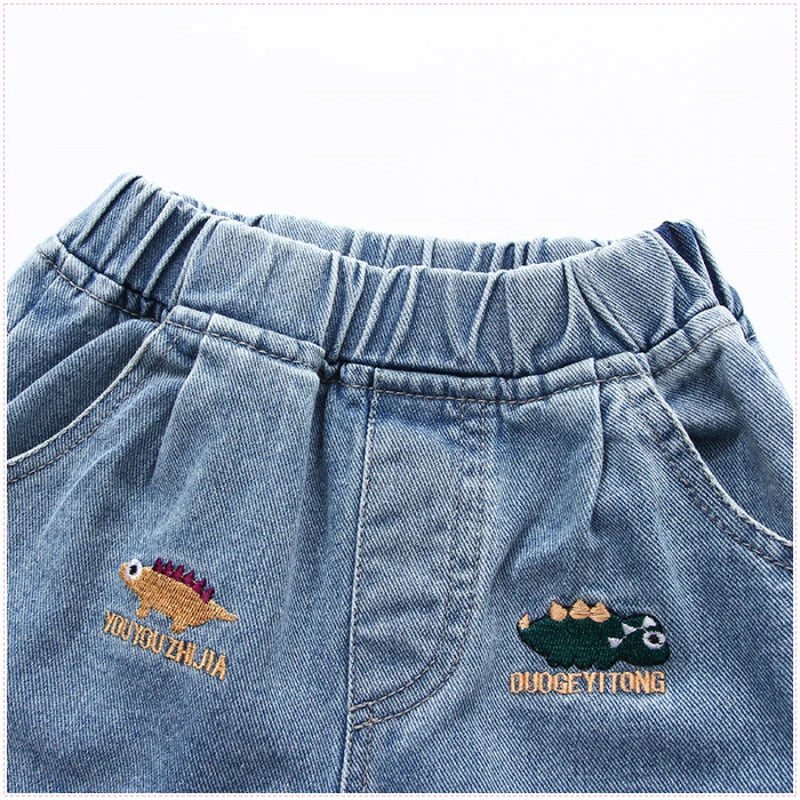 IENENS Baby Boys Shorts Girl Casual Jeans Kids Clothes Summer Short Pants 2-8 Years Clothing Boy's Loose Denim Shorts