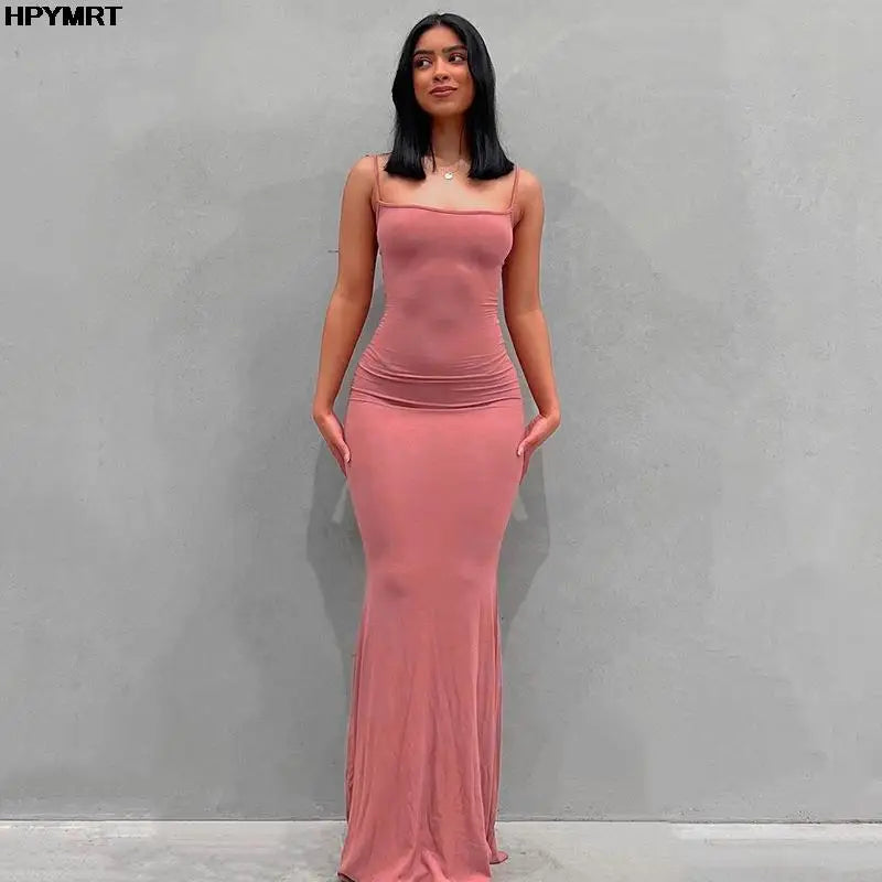 Spring Women’s Satin Slip Maxi Dress