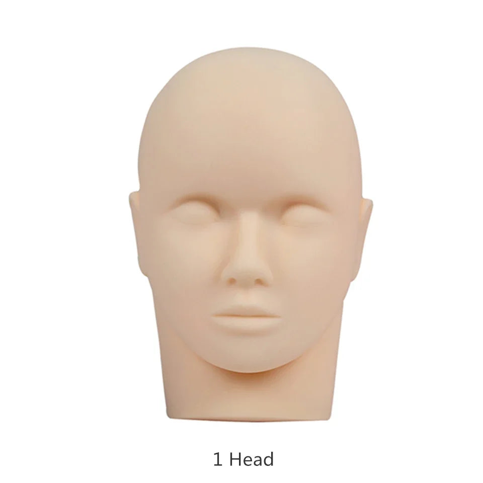 Lashprofessor Mannequin Head For Eyelash Extension With Practice Silicone Mannequin Head Lashes Extension Cosmetic Model Supplie