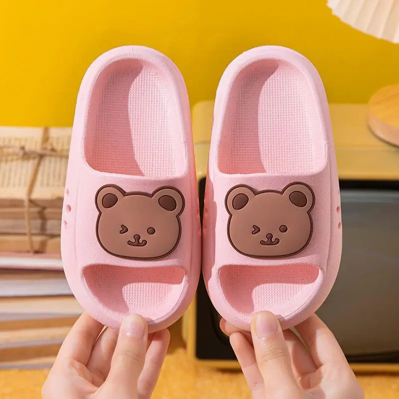 EVA Children's Slippers Cute Cartoon Boys and Girls' Toddler Bean Shoes Medium and Large Kids' Parent-Child Summer Sandals