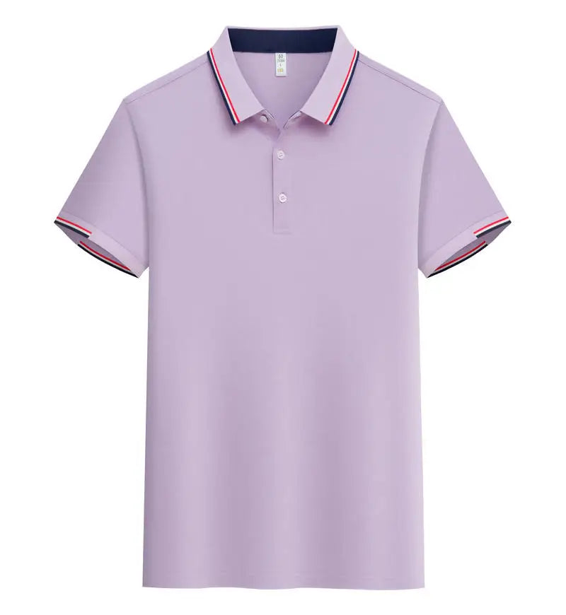 Summer New Polo Shirt Stritching Men's Cool And Breathable Shorts Sleeve Polo S-4XL Men Tee Shirt Casual Sweat-absorbing Top