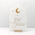 Reusable Acrylic Ramadan Calendar Board & Wooden Base ,2026 Eid Mubarak Table Decoration,Ramadan Kareem Party Supplies
