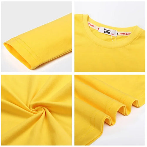 2024 New Flamingo Long Sleeved T-shirt Little Girls in Autumn Round Neck Cotton Tops Children Fashion Tees 3-14 Age